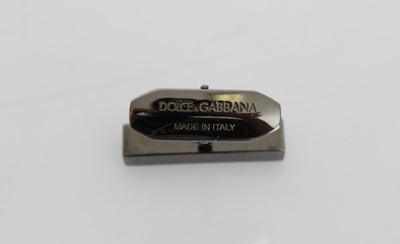 Silver Brass Logo Cufflinks
