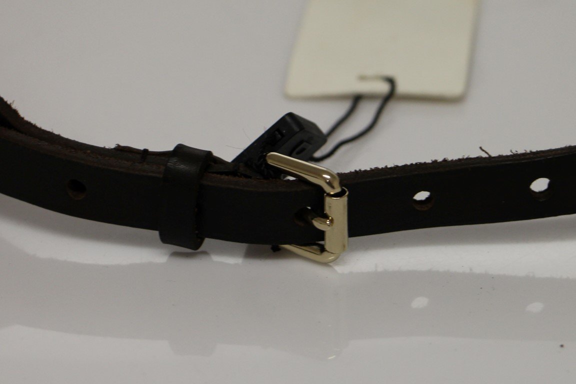 Multicolor Leather Logo Belt
