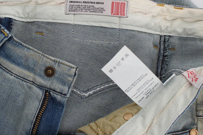 Blue Wash Cotton Stretch Skinny Slim Tight Fit Jeans