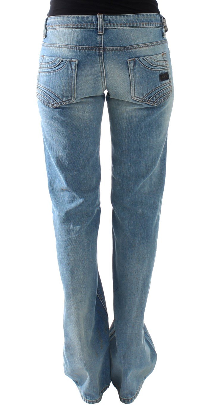 Blue straight jeans