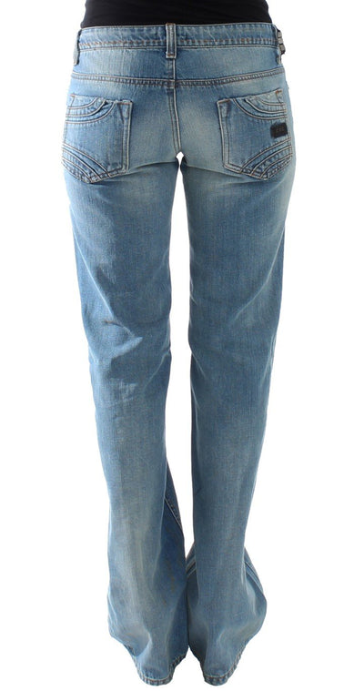 Blue straight jeans