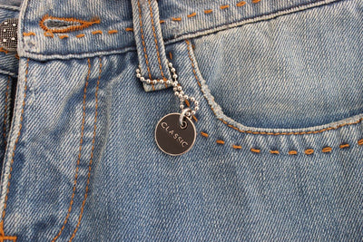 Blue straight jeans