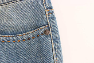 Blue straight jeans