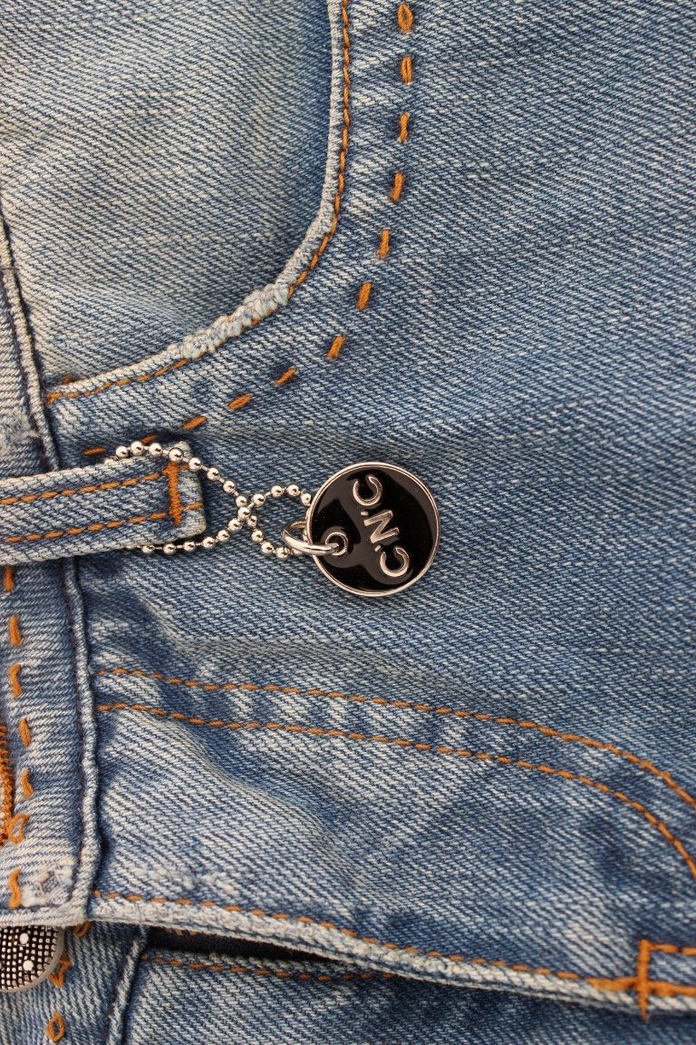 Blue straight jeans