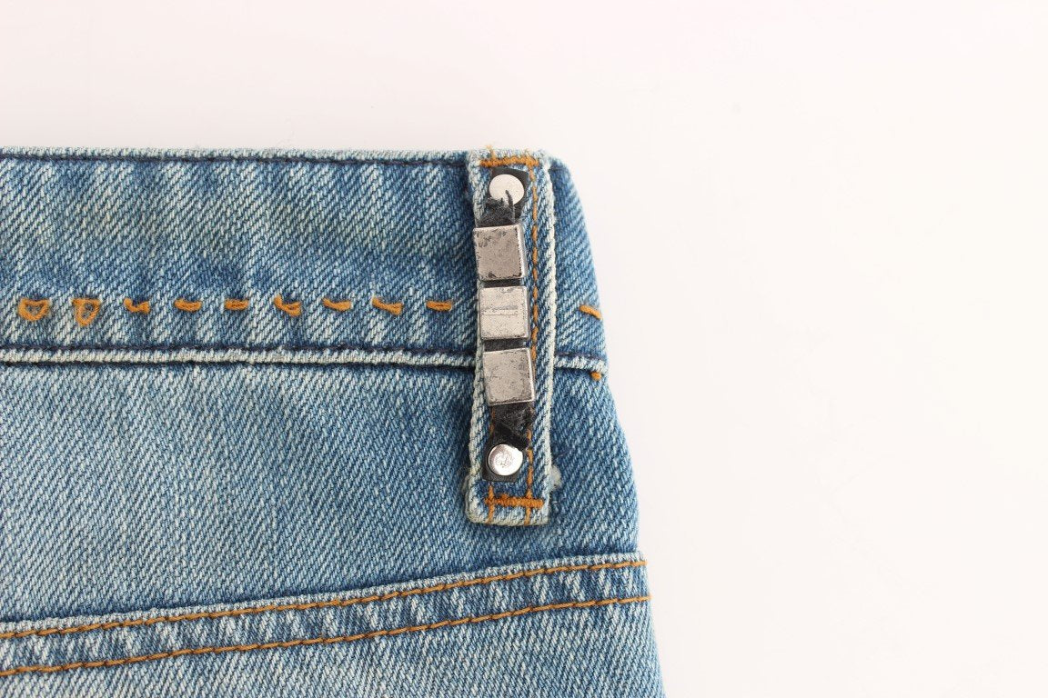 Blue straight jeans