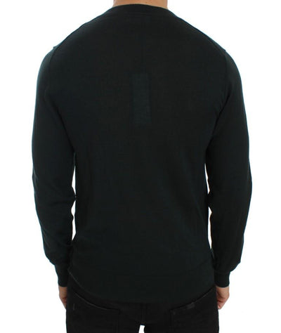Green Cashmere V-neck Pullover Pullover