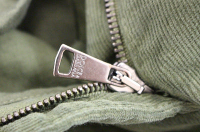 Green Cotton Corduroys Cropped Jeans Pants