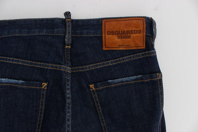 Blue Cotton Stretch Slim Skinny Jeans