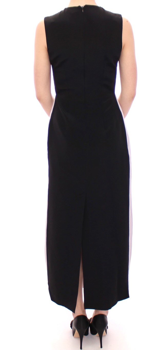 Black Lavender Gown Maxi Silk Long Dress
