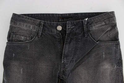 Gray Cotton Stretch Super Slim Fit Jeans