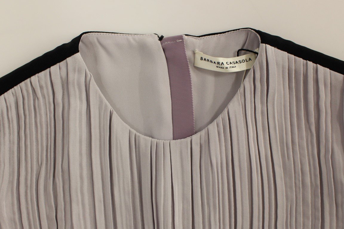 Black Lavender Gown Maxi Silk Long Dress