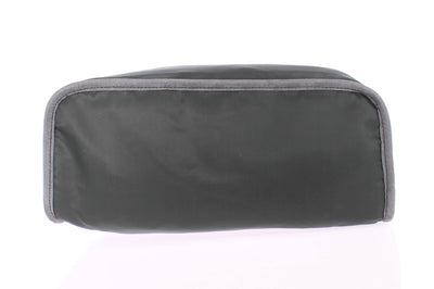 Green nylon tote bag
