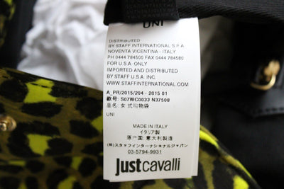 Yellow Black Leopard Hand Shopping Tote Bag