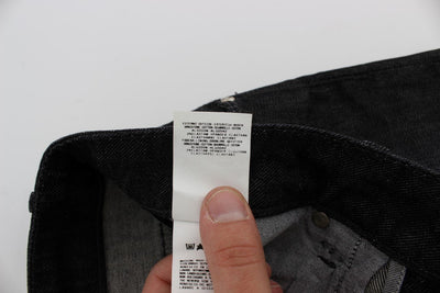 Black Cotton Stretch Slim Fit Jeans