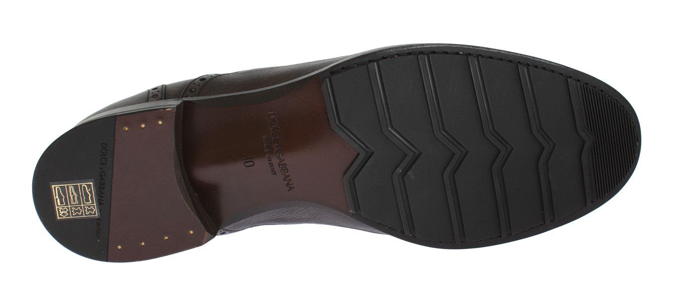 Brown Leather Dress Loafers