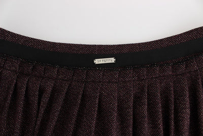 Purple Short Flannel Skirt