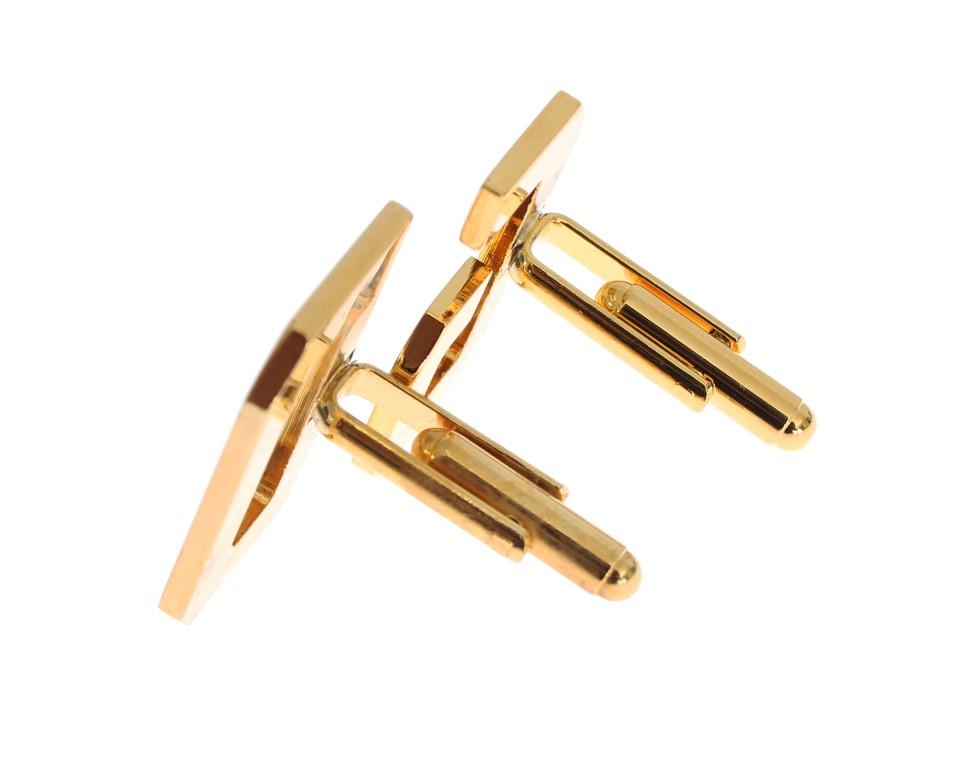 Gold Brass DG Logo Cufflinks