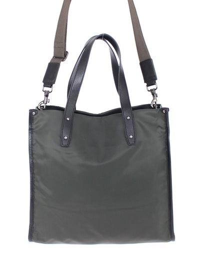 Green Nylon Tote Bag