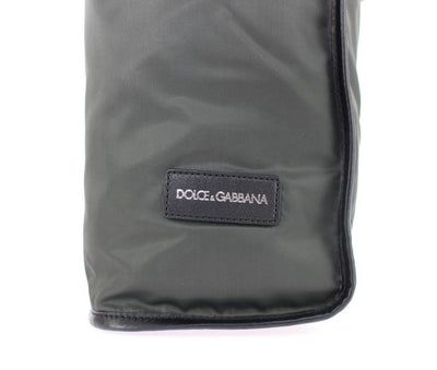 Green Nylon Tote Bag