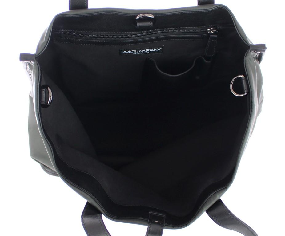 Green Nylon Tote Bag