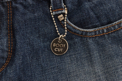 Blue Cotton Bootcut Denim Jeans