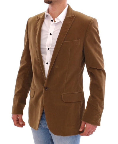 Brown manchester cotton blazer