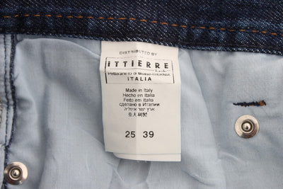 Blue Cotton Bootcut Denim Jeans