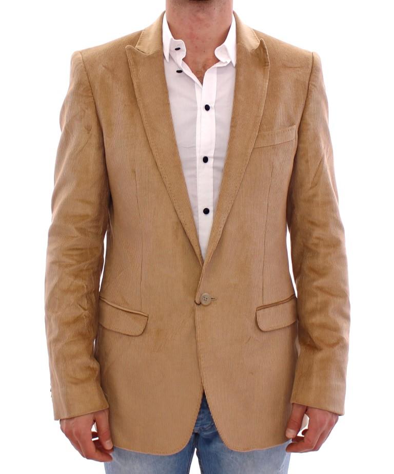 Beige manchester cotton blazer