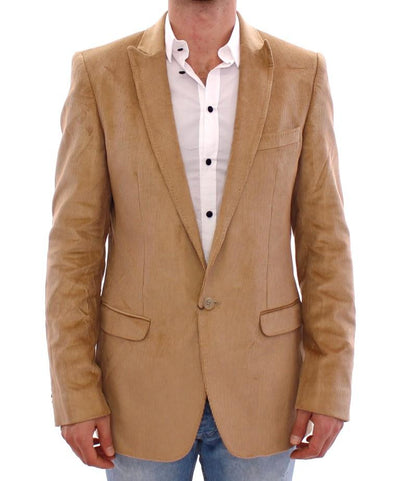 Beige manchester cotton blazer