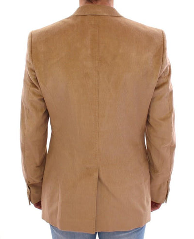 Beige manchester cotton blazer
