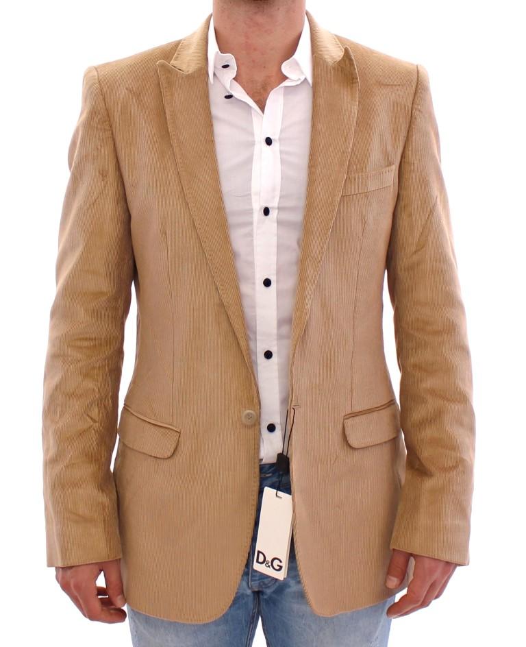 Beige manchester cotton blazer