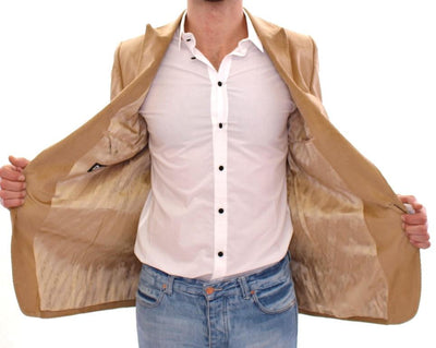 Beige manchester cotton blazer