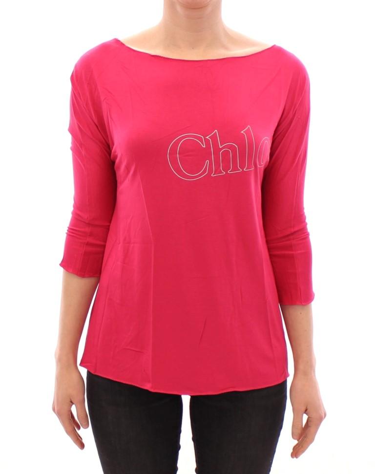 Pink crewneck t-shirt