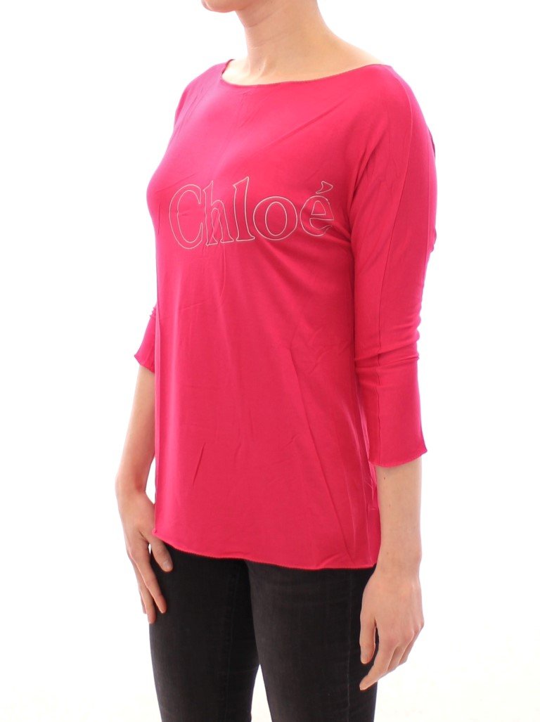 Pink crewneck t-shirt