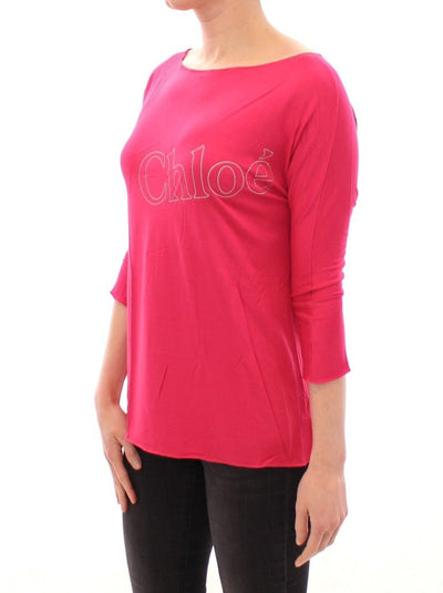 Pink crewneck t-shirt