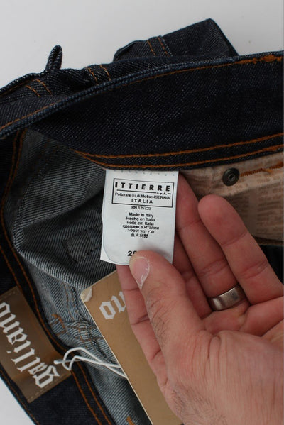 Dark Blue Slim Fit Cotton Stretch Denim Jeans