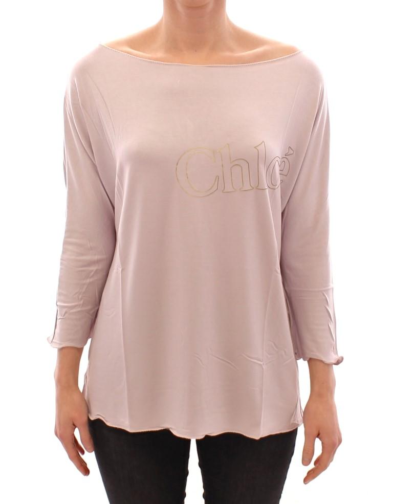 Light purple crewneck t-shirt