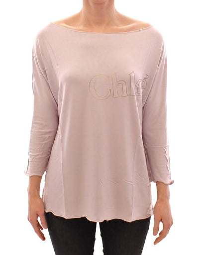 Light purple crewneck t-shirt