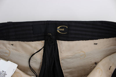 Gray striped dress pants