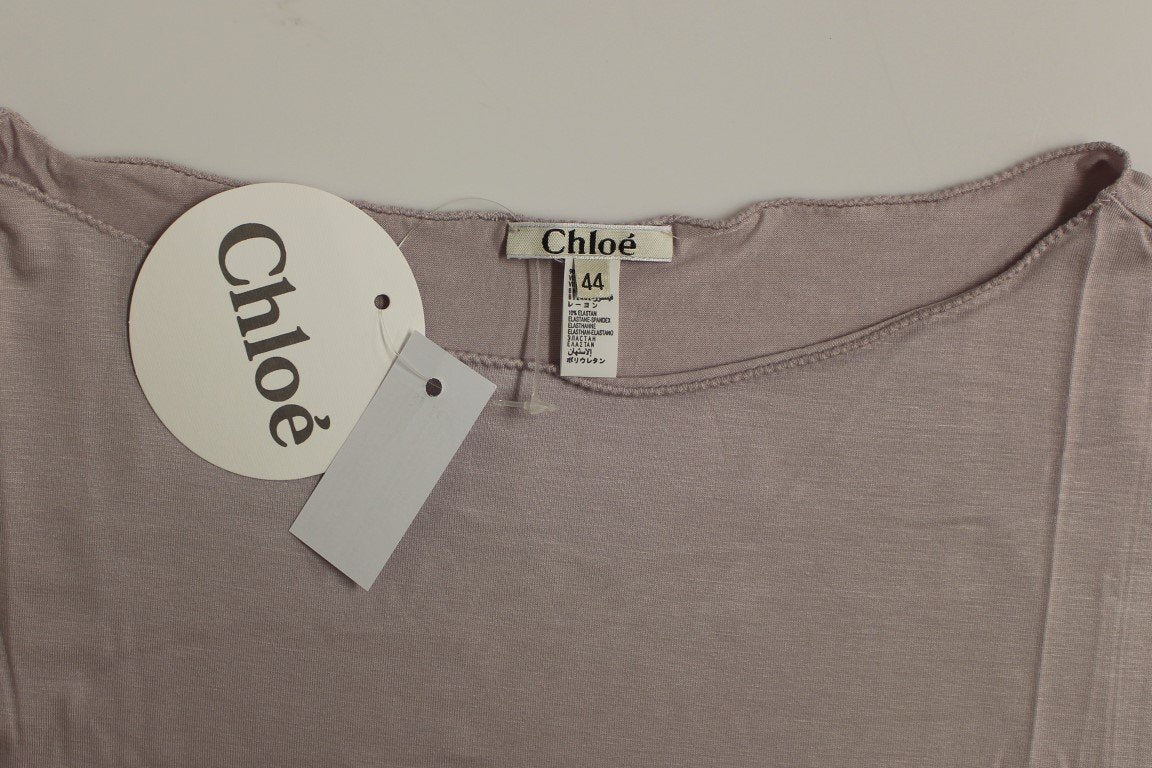 Light purple crewneck t-shirt