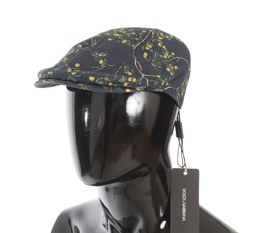 Blue Bird Forest Pattern Newsboy Hat