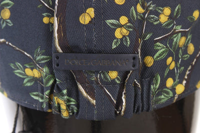 Blue Bird Forest Pattern Newsboy Hat