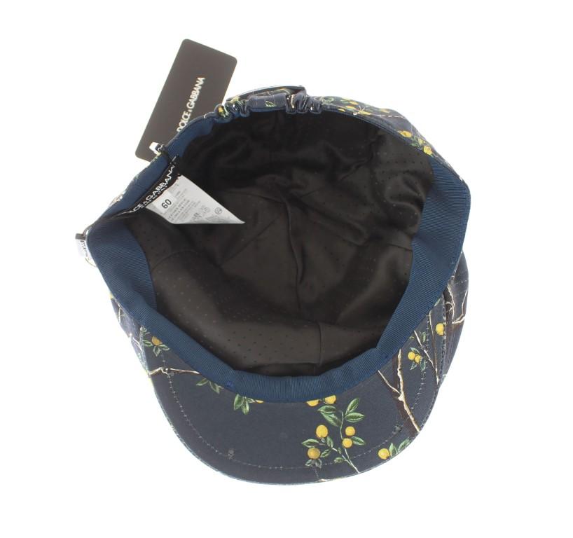 Blue Bird Forest Pattern Newsboy Hat