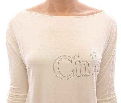 Beige crewneck t-shirt