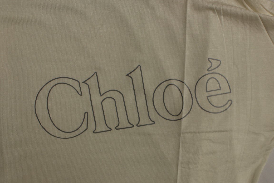 Beige crewneck t-shirt
