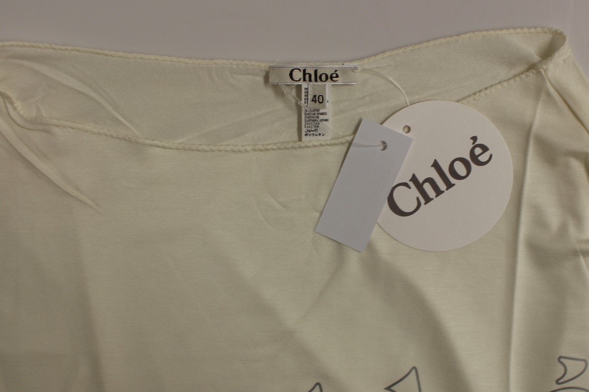 Beige crewneck t-shirt