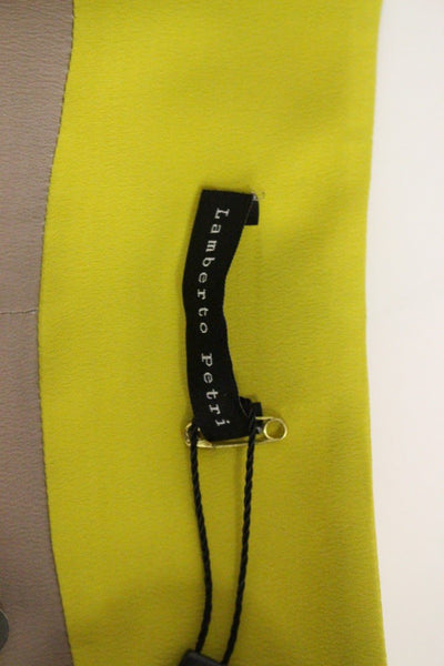 Mustard Yellow Silk Blazer Jacket