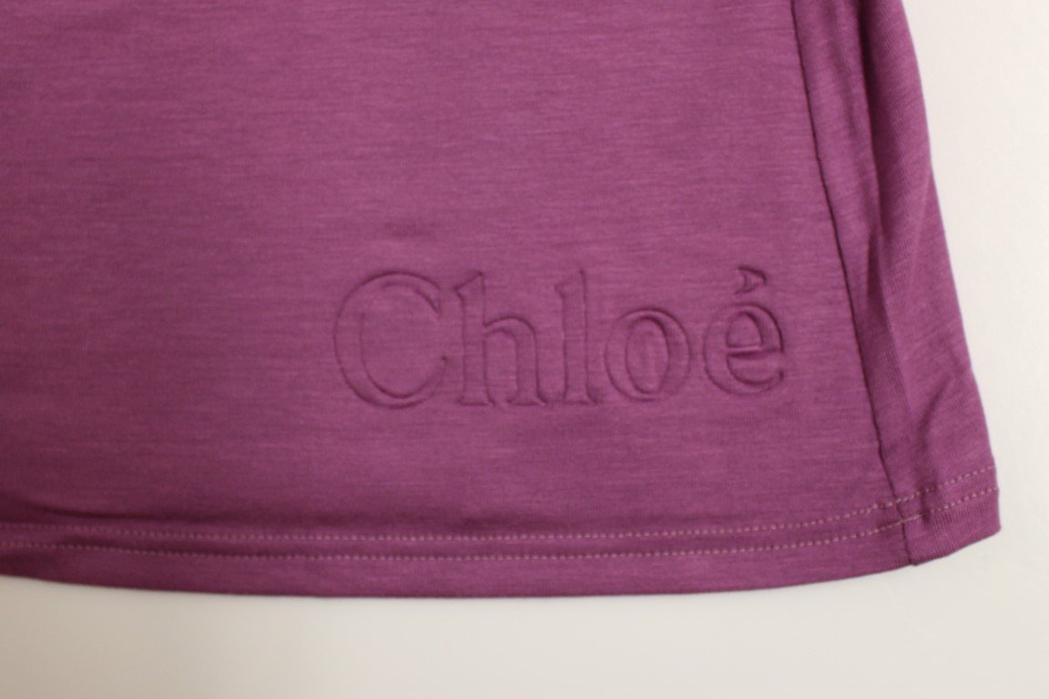 Purple shortsleeve crewneck t-shirt
