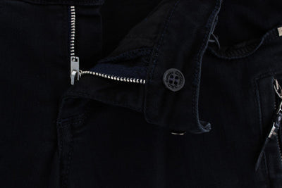 Black Cotton Slim Fit Denim Jeans