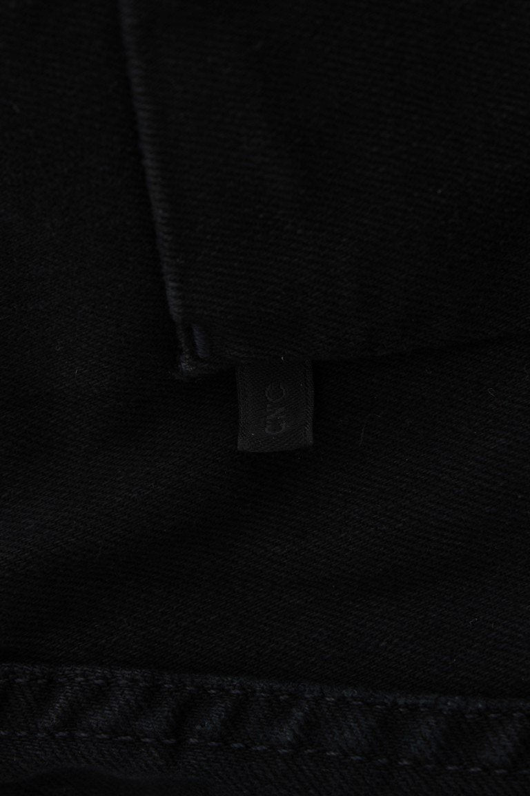 Black Cotton Slim Fit Denim Jeans